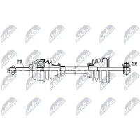NTY NPW-FT-107 Antriebswelle Vorne Links für FIAT Panda Schrägheck (141)