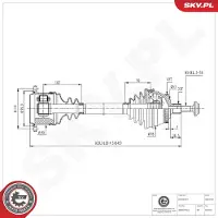 ESEN SKV Antriebswelle 40SKV168