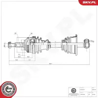 ESEN SKV Antriebswelle 40SKV045