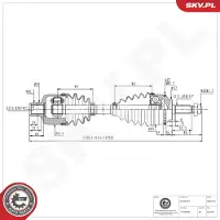 ESEN SKV Antriebswelle 40SKV404