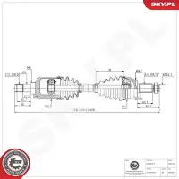 ESEN SKV Antriebswelle 40SKV322