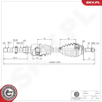 ESEN SKV Antriebswelle 40SKV186