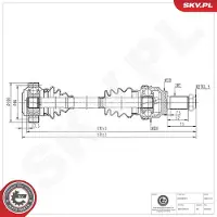 ESEN SKV Antriebswelle 40SKV318