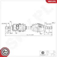 ESEN SKV Antriebswelle 40SKV215
