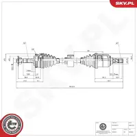 ESEN SKV Antriebswelle 40SKV245