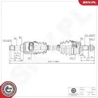 ESEN SKV Antriebswelle 40SKV356