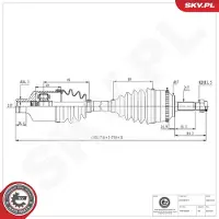 ESEN SKV Antriebswelle 40SKV252
