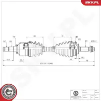 ESEN SKV Antriebswelle 40SKV266