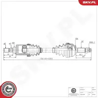 ESEN SKV Antriebswelle 40SKV237