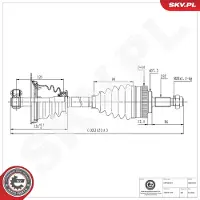 ESEN SKV Antriebswelle 40SKV095
