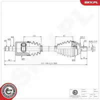 ESEN SKV Antriebswelle 40SKV432