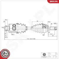ESEN SKV Antriebswelle 40SKV227