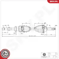 ESEN SKV Antriebswelle 40SKV448