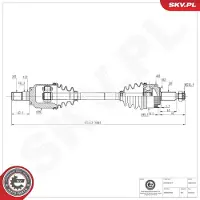 ESEN SKV Antriebswelle 40SKV225