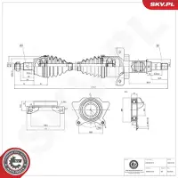 ESEN SKV Antriebswelle 40SKV136