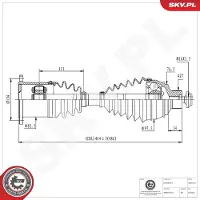ESEN SKV Antriebswelle 40SKV164