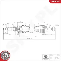 ESEN SKV Antriebswelle 40SKV121