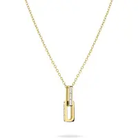 Liebeskind berlin Halskette - Edelstahl The Festive Mini Link Sparkle - Gr. unisize - in Gold - für Damen