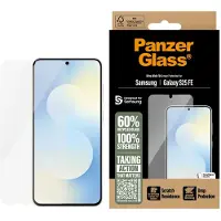 PanzerGlass Ultra-Wide Fit Antibakterieller Displayschutz mit Applikator für das Samsung Galaxy S25 FE