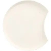 Papstar 100 Teller Zuckerrohr `pure` Halbmond Ø 12 cm · 1 cm weiss `Cella`