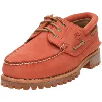 Timberland Authentic Boat Shoe Medium Red Nubuck Größe: 43 | Schnürschuhe Outlet | Herren | Rot