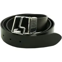 Lacoste Gürtel Plain Leather Belt W85 Noir - kürzbar