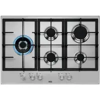 AEG HGB75520SM, Edelstahl, Integriert, 75 cm, Gaskochfeld, Edelstahl, 5 Zone(n)