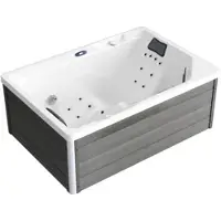 TroniTechnik GALERA, 190x130 cm Whirlpool für draußen, Farblichtsystem, Heizfunktion, Sanitäracryl und Hydromassage