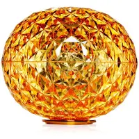 Kartell Planet Tischleuchte Small Gelb - , Planet, Gelb, für Wohnzimmer, Kunststoff, Design
