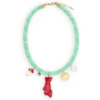 BONNIE STUDIOS Damen Schmuck Bill Pendant Necklace - Groen - Größe ONESIZE