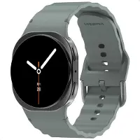 IMoshion Wave Silikonarmband für Samsung Galaxy Watch 9 (40/44mm) / Watch 8 (40/44mm) / Classic (46mm) - Dunkelgrau