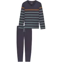 Schiesser Pyjama Casual Nightwear in graphit | Gr.: 56