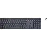 HP 450 Programmierbare Wireless-Tastatur, Volle Größe (100%), Verkabelt & Kabellos, RF kabellos + USB, Mechanischer Switch, QWERTY, Schwarz