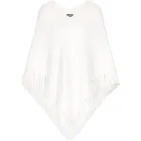 Dreimaster Women Poncho in offwhite | Gr.: XL/XXL