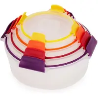 Joseph Joseph Nest Lock 4-tlg. Frischhaltedosen-Set Rund Mehrfa