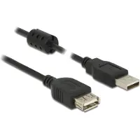 DeLOCK 84884, 1,5 m, USB A, USB A, USB 2.0, Männlich/Weiblich, Schwarz
