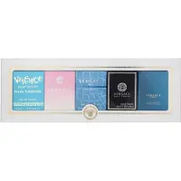 Versace Miniaturen Geschenk-Set 5ml Dylan Turquoise EDT + 5ml Bright Crystal EDT + 5ml Eau Fraiche EDT + 5ml Pour Homme EDT + 5ml Eros EDT