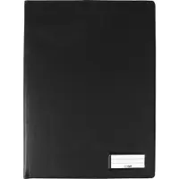 Sigel Einband für Formularbücher EF410, A4, Stifteschlaufe, Einstecktaschen, ohne Inhalt, PU, schwarz