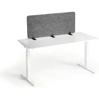 Durable Tischtrennwand faltbar 1.20m PET-Filz/50cm Sichtschutzhöhe