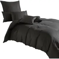 TRAUMSCHLAF Uni Lyocell Lyocell Bettwäsche 200x220 cm + 2x 80x80 cm anthrazit