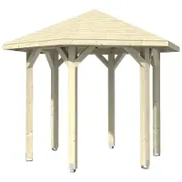 GartenHaus GmbH Pavillon SKAN HOLZ Nancy Gr. 1 ø 360 cm natur