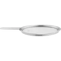 Eva Trio - Glasdeckel - Gebürsteter Stahl - 20 cm