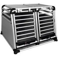 Nobby Auto-Transportbox 'Round Corner' doppelt, Aluminium