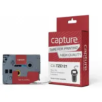 Capture Tape Black on Clear 9mm