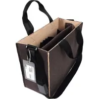 Sigel Laptoptasche Desk Sharing Bag Bicolor M, für Laptops bis 15,4″, 2 große Fächer/2 Seitenfächer, Tragegriffe, Schultergurt, Kunstfilz, beige-braun