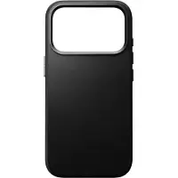 Nomad Apple iPhone 17 Pro Hülle - Echtes Leder - - Backcover/Hard Case - Schwarz
