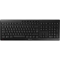 Cherry Stream Wireless, Volle Größe (100%), Verkabelt & Kabellos, RF kabellos + USB, AZERTY, Schwarz