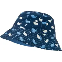 Playshoes Wende-Sonnenhut "Wal" in Blau - 55 cm