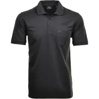 Ragman Herren Poloshirt - Oberteil, Softknit-Polo, Baumwollmischung, Brusttasche, Knopfleiste, kurz, einfarbig