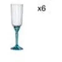 Bormioli Rocco Prosecco Kelch Florian Lucent Blue, 6er-Pack